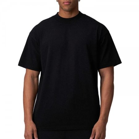 カスタムロゴデザインメンズ綿 100% tシャツブランク特大ドロップショルダーリブクルーネック男性用ブランク t シャツ